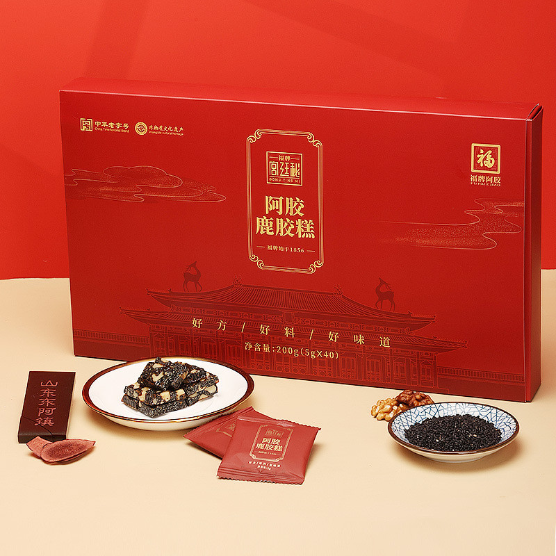 Fu ยี่ห้อ Ejiao Ejiao เค้กหมากฝรั่งกวาง Dong Azhen Ejiao