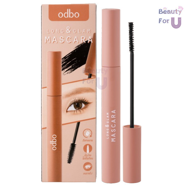 Odbo Long & glam mascara (od9008) โอดีบีโอ ลองแอนด์ แกลม มาสคาร่า ขนาด 5กรัม.