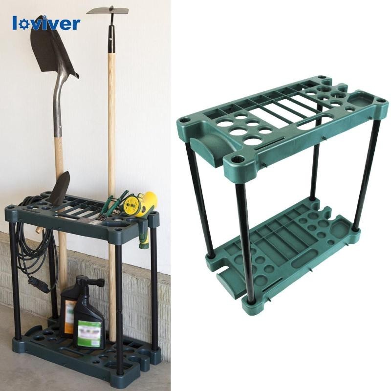 [Loviver] Garden Tool Organizer เครื่องมือลานที่ใช้งานได้จริงสําหรับไม้กวาดในร่ม Rakes