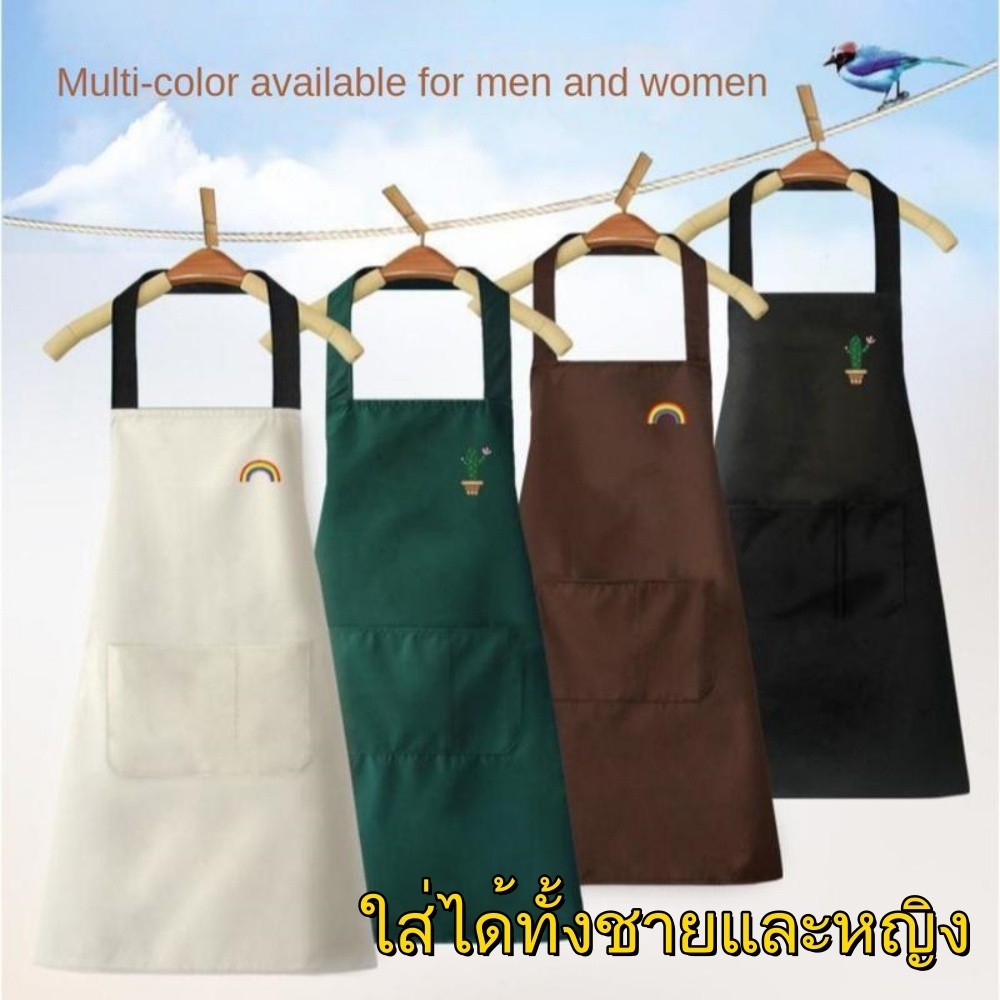 พีวีซีพีวีซี ผ้ากันเปื้อนกันเปื้อน น้ำมันหลักฐาน กันน้ำได้ เสื้อผ้าสำหรับทำอาหาร ของใหม่ สามารถเช็ดมือได้ K-AP06