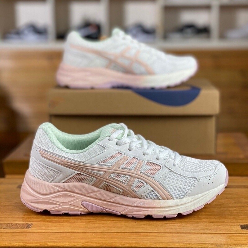 ASICS Aasics 2023 รองเท้าวิ่งคุณภาพสูง GEL-CONTEND 4 คู่ Retro Breathable Casual