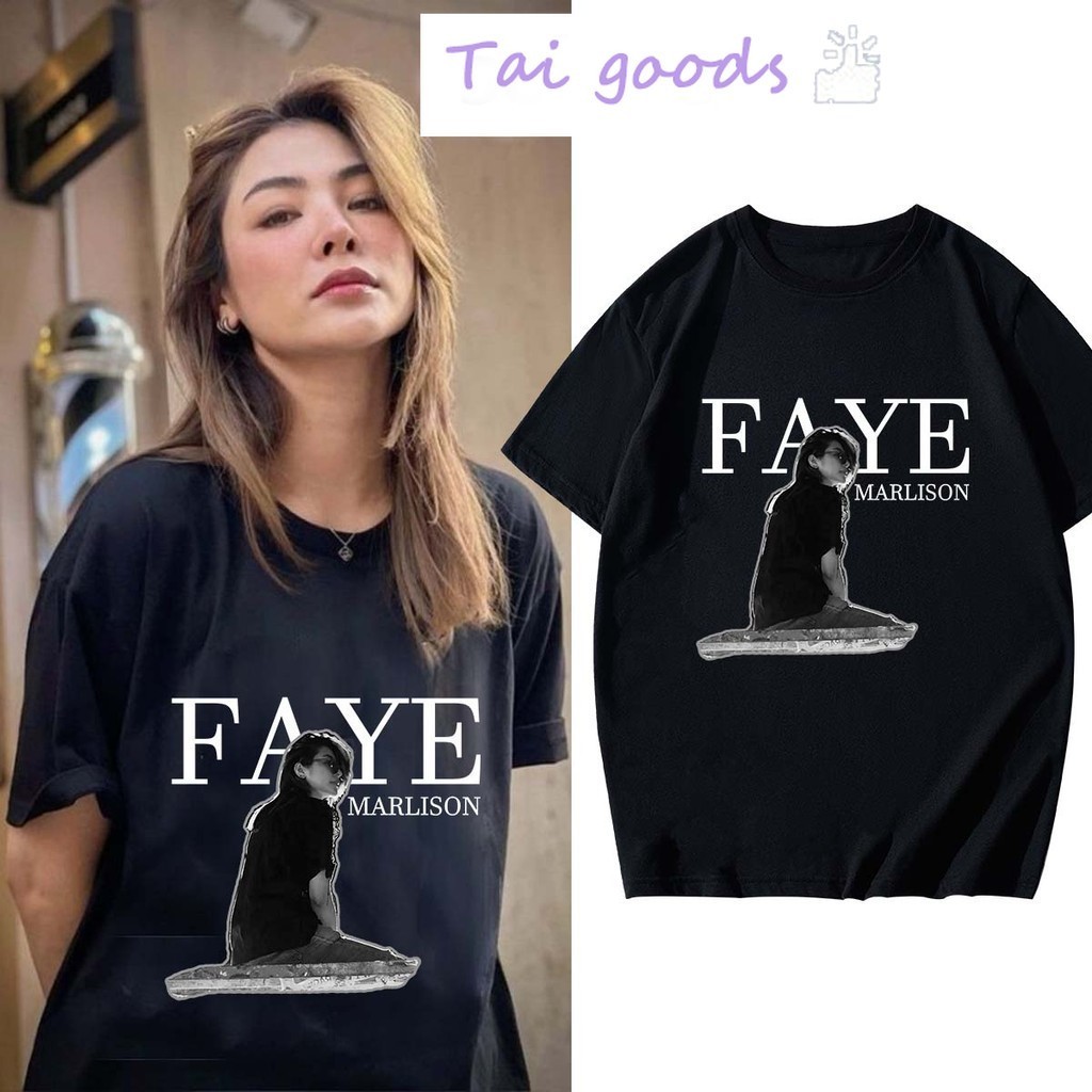 （จัดส่งทันที）เสื้อ Faye Malisorn Faye Yoko Blank ผ้าCotton ใส่ได้ ทั้ง ชาย ใส่สบาย ไม่หด ไม่ย้