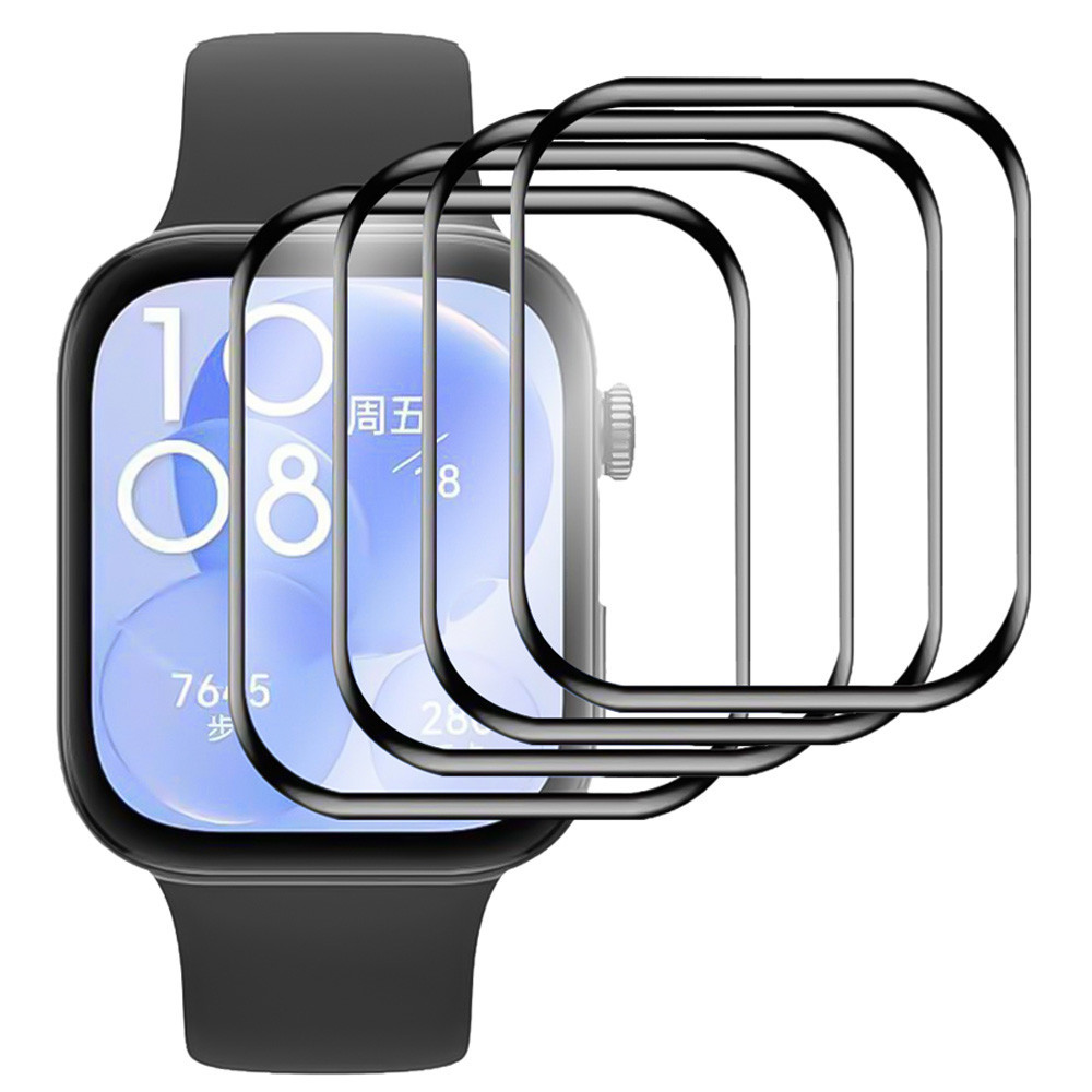ตัวป้องกันหน้าจอสําหรับ Huawei Watch Fit 3 3D ตัวป้องกันหน้าจอโค้งสําหรับนาฬิกา Huawei Fit3 Ultra-HD ฟิล์มป้องกันความคุ้มครองเต็มรูปแบบ