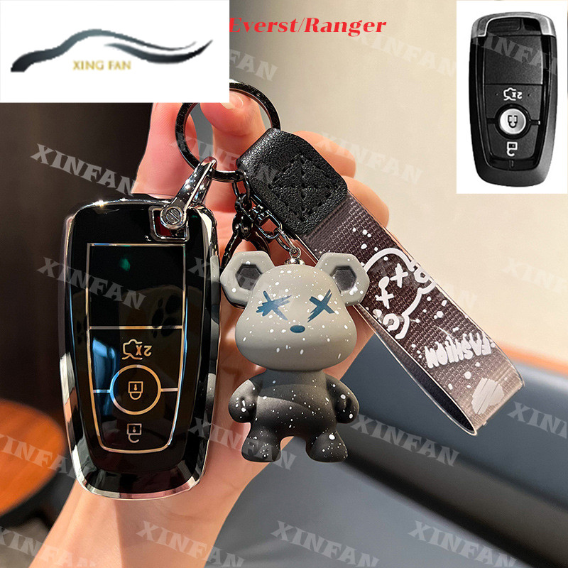 Xf กุญแจรถ FORD Mondeo/RANGER/EVEREST เคสกุญแจ FORD อุปกรณ์เสริม FORD 3 ปุ่มกรณีกุญแจสําหรับ FORD RA