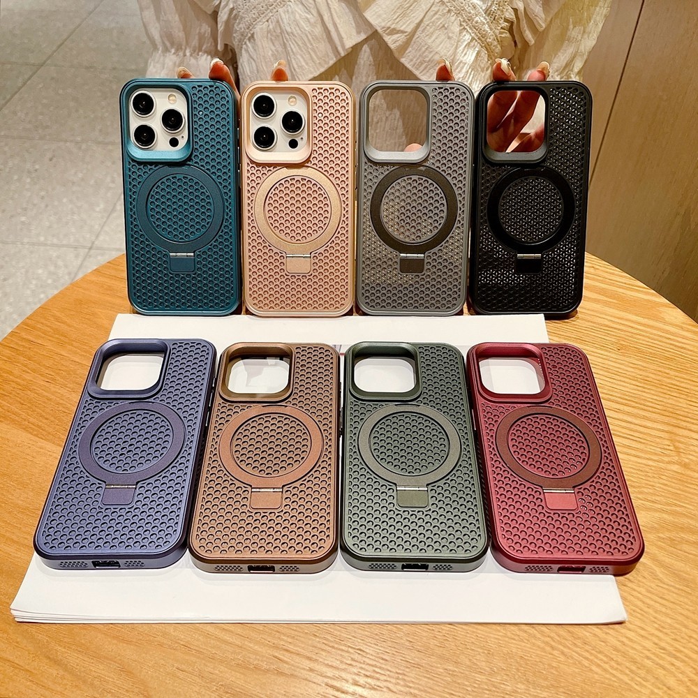 ปลอกแม่เหล็กคลาสสิกสําหรับ iPhone 15 Promax 14Plus 13 Pro 12pro Max Ins Hard PC iPhone 15Plus 14 13 11 พร้อมวงเล็บเคสโทรศัพท์