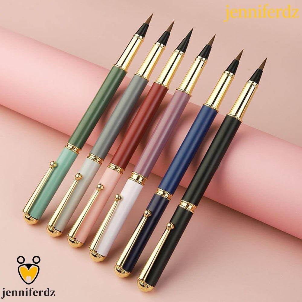 Jenniferdz แปรงปากกาพู่กันพู่กัน ขนแปรงนุ่ม มืออาชีพ สําหรับวาดภาพศิลปะ เขียน โลหะ ผมจีน
