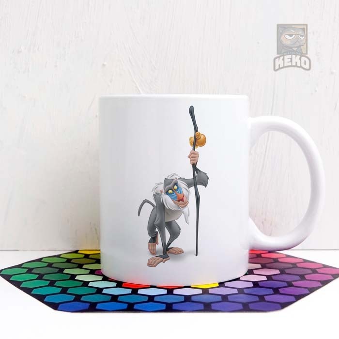 Lion King Rafiki แก้วเซรามิคยืน Disnep Keko