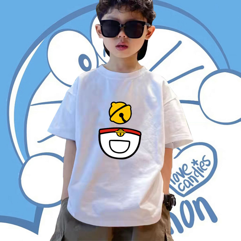 Children's T-shirt Doraemon เสื้อยืดเด็ก The Movie T-Shirt ลายโดราเอมอน เดอะ มูฟวี่ 100-150