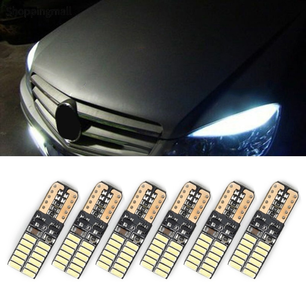 [BL]หลอดไฟ Led T10 6 ชิ้น 6000K สีขาวข้อผิดพลาดฟรีสําหรับ Mercedes W204 5W DC12-24V