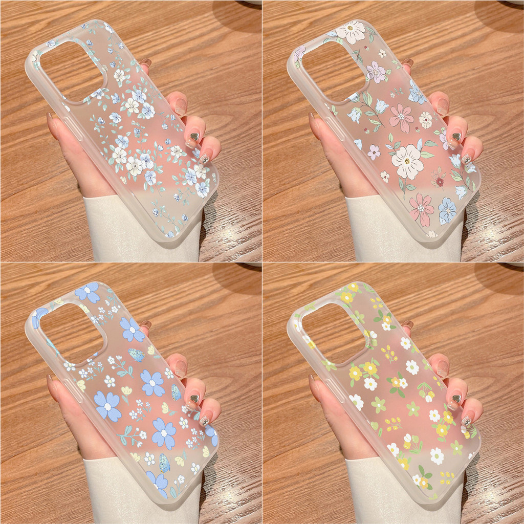 ปลอกฝ้า เคส for iphone 11 15 14 13 12 Pro Max 15 14 Plus เคสโทรศัพท์มือถือ ฝาหลังซิลิโคนอ่อนนุ่ม กันกระแทก เดซี่ตัวน้อย