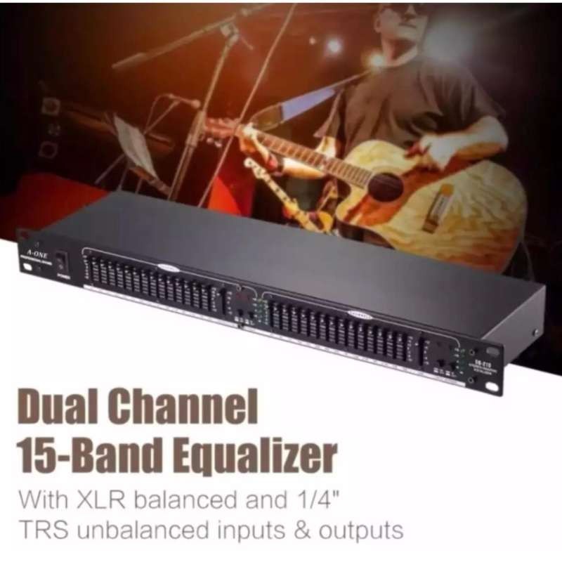 A-ONE EQ-215 Equalizer (Black) EQ อีคิว ปรับเสียง เครื่องเสียง แต่งเสียง