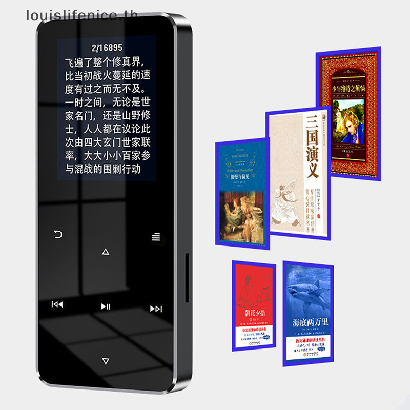 Lnth เครื่องเล่น MP4 พร้อมลําโพงในตัว Touch Key Video Player 1.8 นิ้วโลหะ Hifi Player Walkman HOT