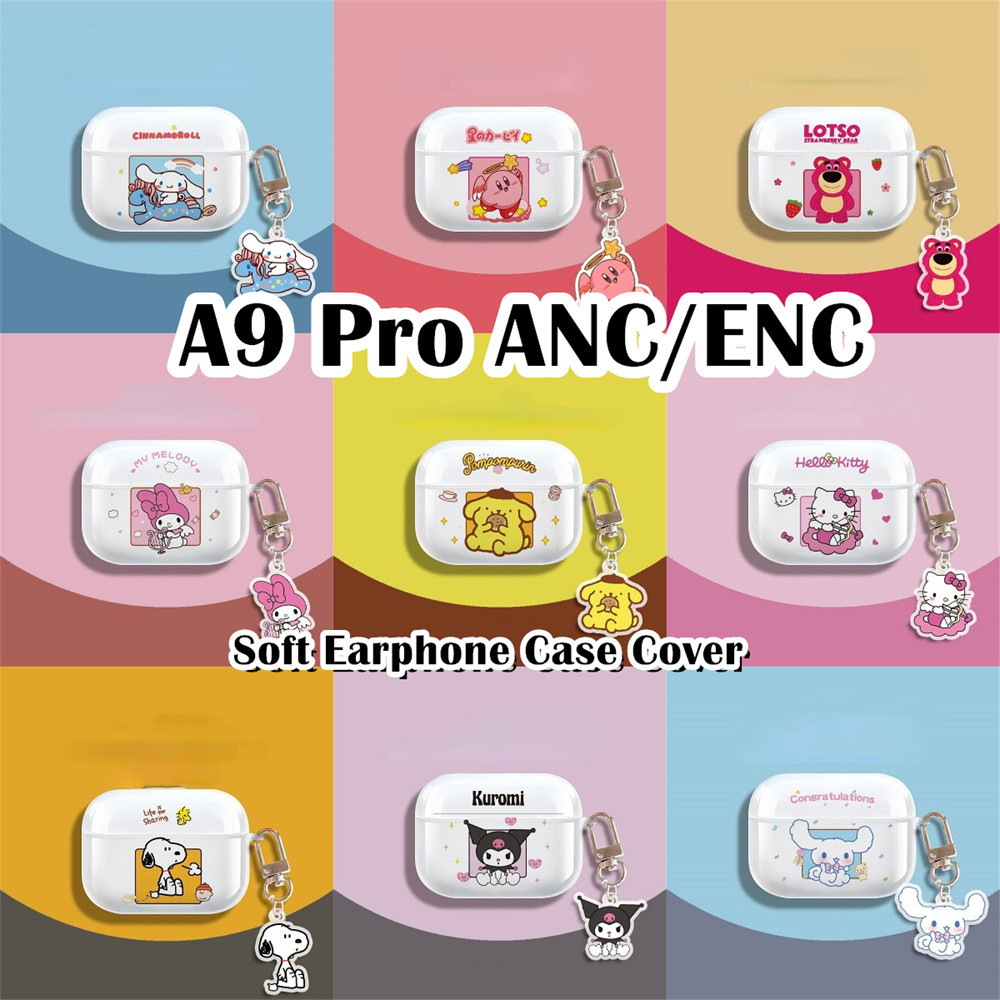 imamuraFor A9 Pro ANC/ENC Case เคสหูฟังการ์ตูนปลอกซิลิโคนอ่อนนุ่มใส