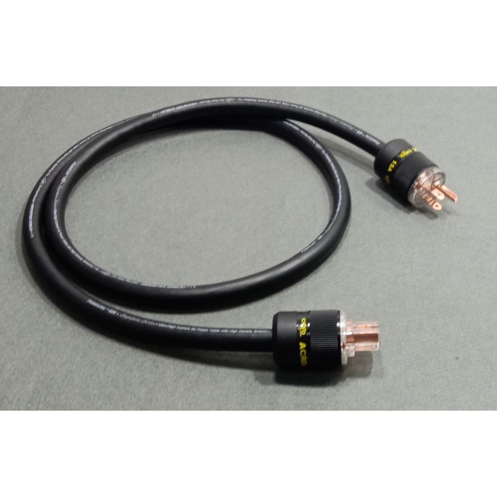 .สายไฟ Monster แบบไม่หุ้มตาข่าย Cable  PowerLine 400 Signature Series หัวท้าย Acrolink cryo ..