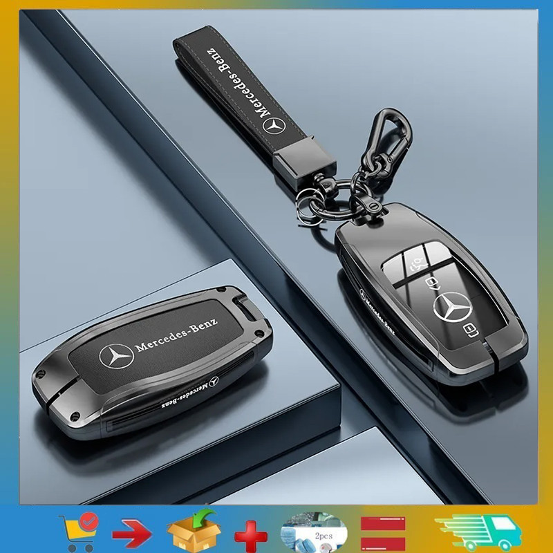 พร้อมส่ง โลหะผสม mercedes-benz เคสกุญแจรถการ์ตูน mercedes-benz-mercedes-benz W205 W204 Class A, Class C, Class E, GLC A180, C250, C300 เคสกุญแจรถ