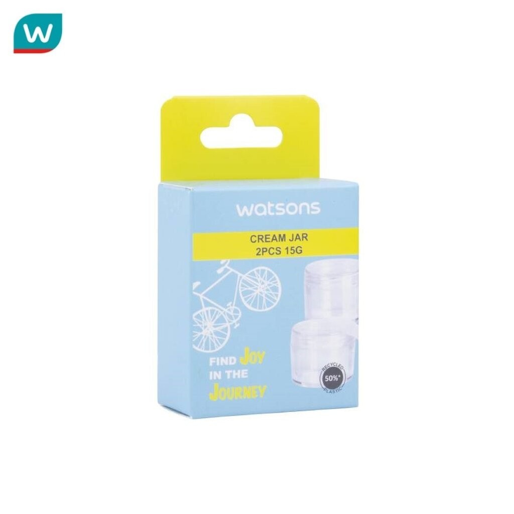 Watsons วัตสัน กระปุกแบ่งครีม 15 กรัม x 2 ชิ้น.
