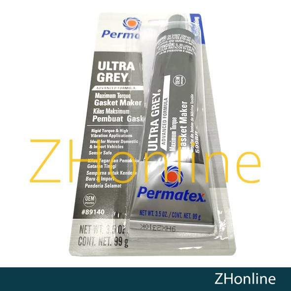 PERMATEX 599BR ULTRA GREY RIGID HIGHT-TORQUE RTV SILICONE GASKET MAKER ( 99g )