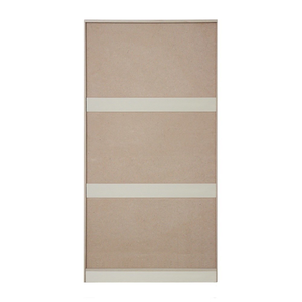 GlobalHouse DELICATO ตู้เสื้อผ้า 3 ฟุต 2 ลิ้นชัก รุ่นอแมนด้า  ขนาด 90x56x179 ซม. สีบีช สินค้าของแท้คุณภาพดี - รูปที่ 5