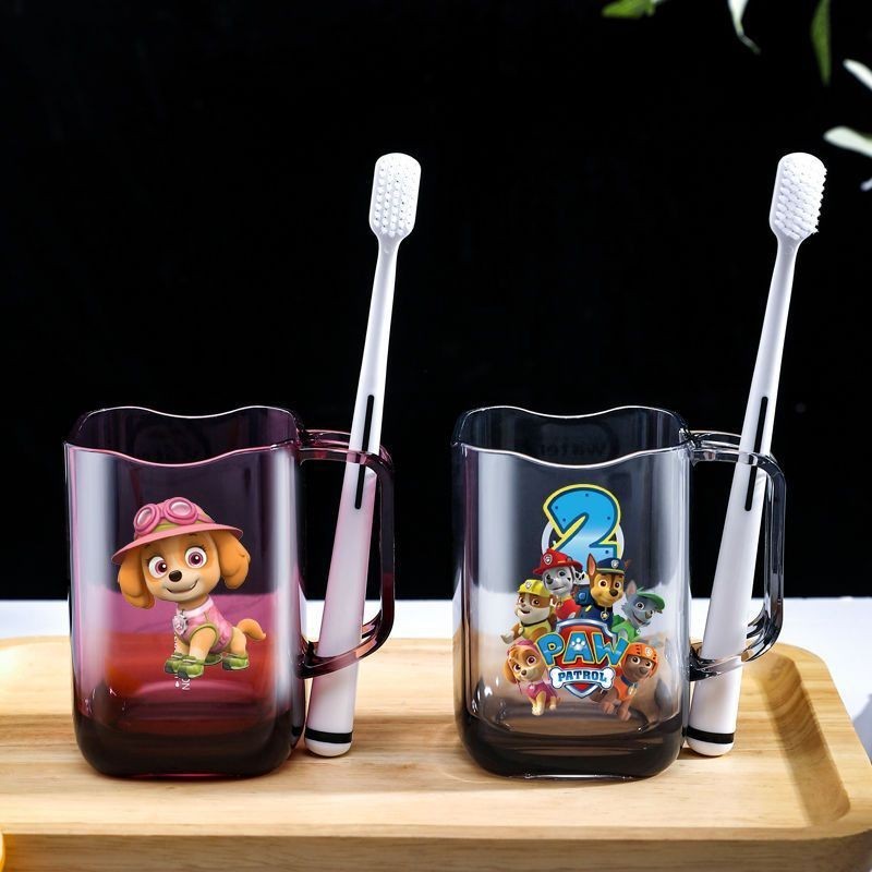 ถ้วยน้ํายาบ้วนปากพลาสติกการ์ตูน paw patrol สําหรับครัวเรือน