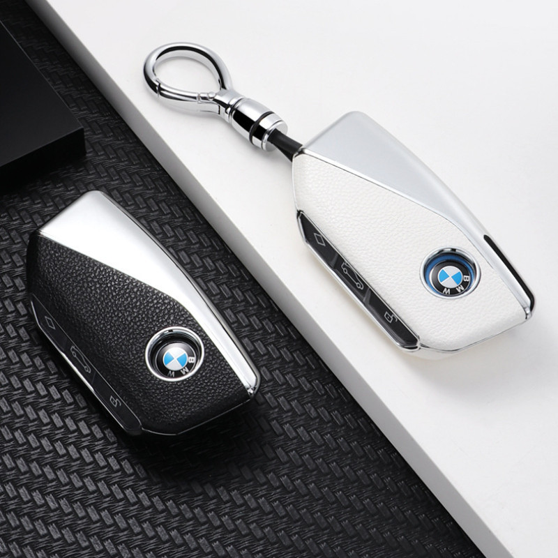 ปลอกกุญแจหนัง BMW ABS เหมาะสําหรับ 7 Series X7 Ix 740li 735li Xmi7 รวมทุกอย่างเปลือกกุญแจสีตัดกันสีสันสดใส