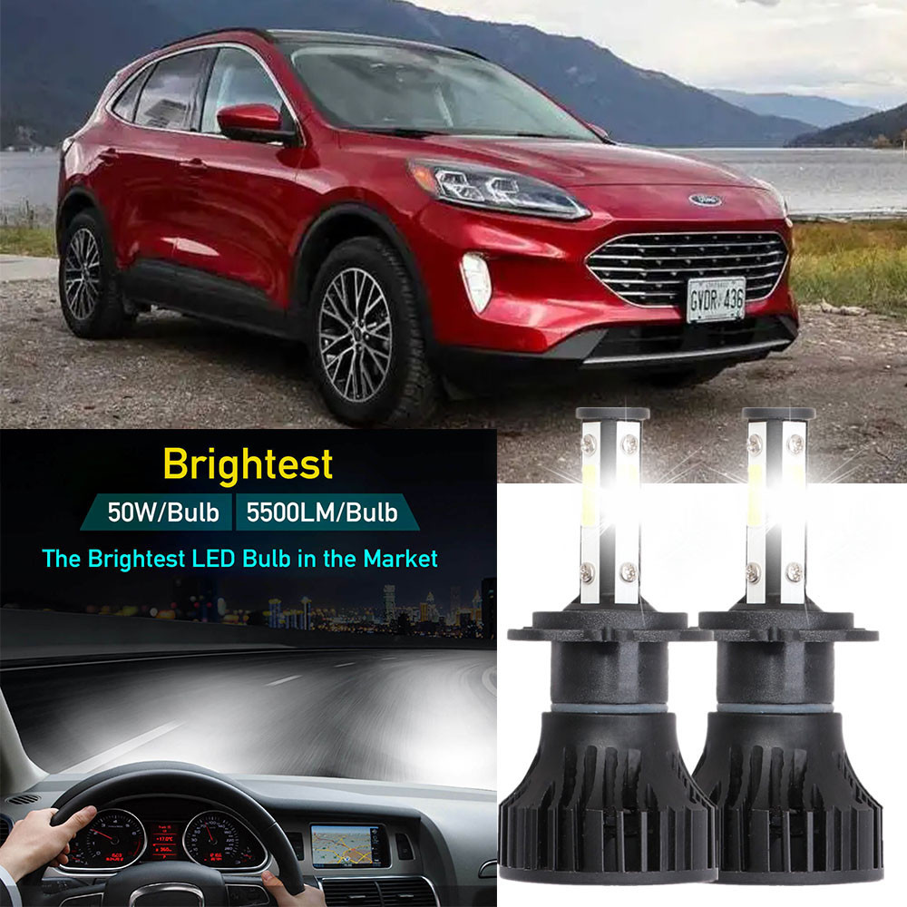 สําหรับ Ford Escape 2001 ถึง 2004 (โคมไฟหัว) LED LY Light รถ Auto Head Light โคมไฟ 6000k ไฟหน้าแสงสี