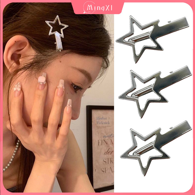 1 บาท โลหะดาวห้าแฉกกิ๊บผู้หญิงเกาหลีดาว ใบเรียกเก็บเงินเป็ด คลิปอุปกรณ์ผม