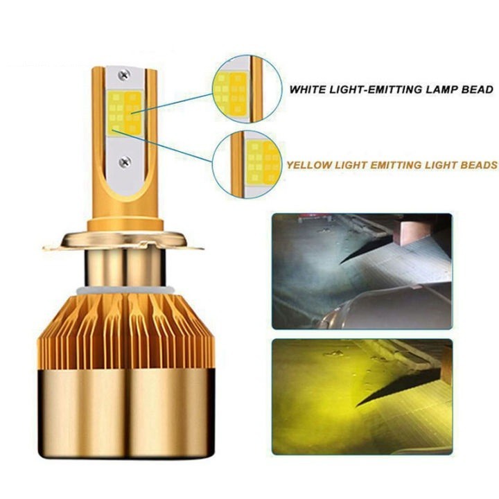 H8 H9 H11 ไฟ Led รถยนต์ 2 สี สีขาว เหลือง ทอง Series