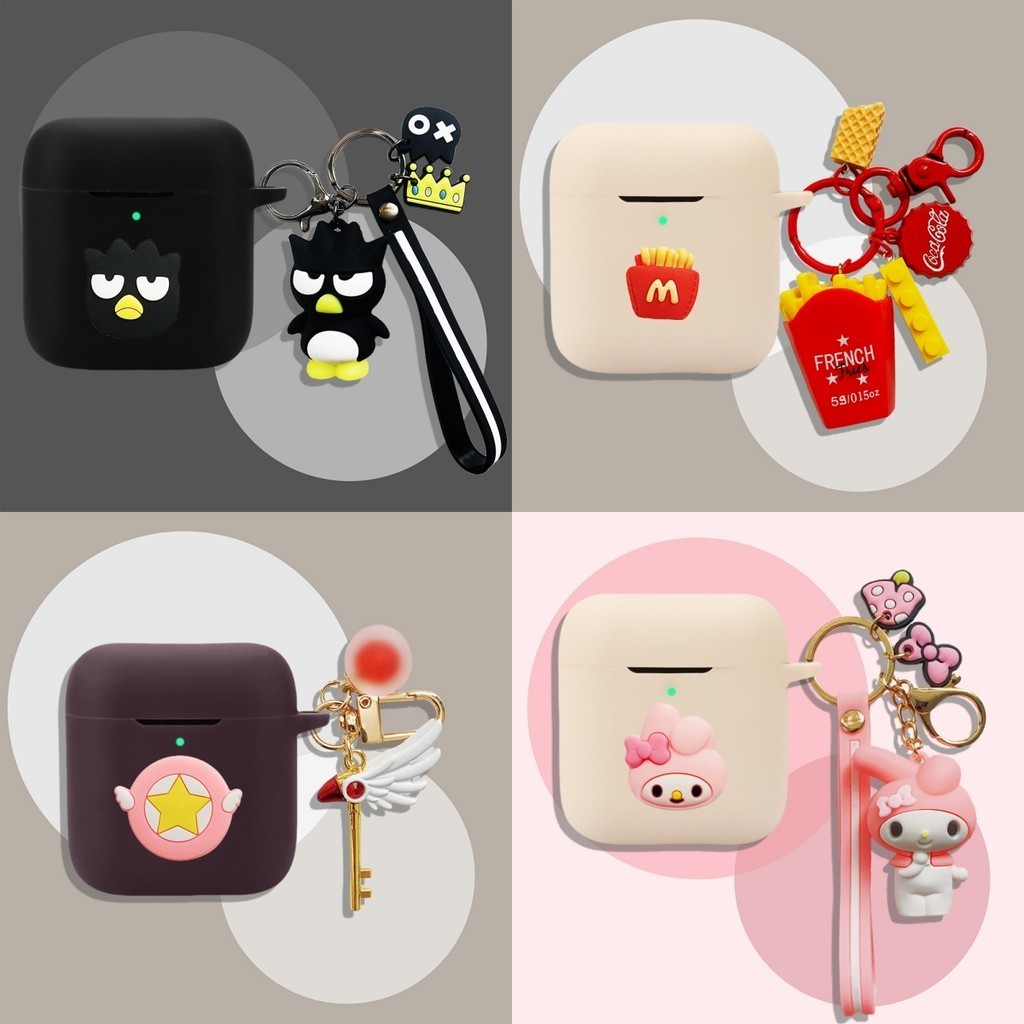 for Marshall Minor IV Case Marshall Minor III Silicone Soft Case Cute Keychain Pendant Suitable for Marshall Minor IV Protective Sleeve