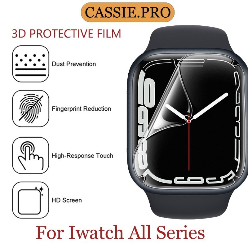 ฟิล์มกันรอยหน้าปัดนาฬิกา iwatch 7 6 5 4 3 2 1 สำหรับ Apple Watch ขนาด 38/40/41/42/44/45MM ฟิล์มแอปเปิ้ลวอช