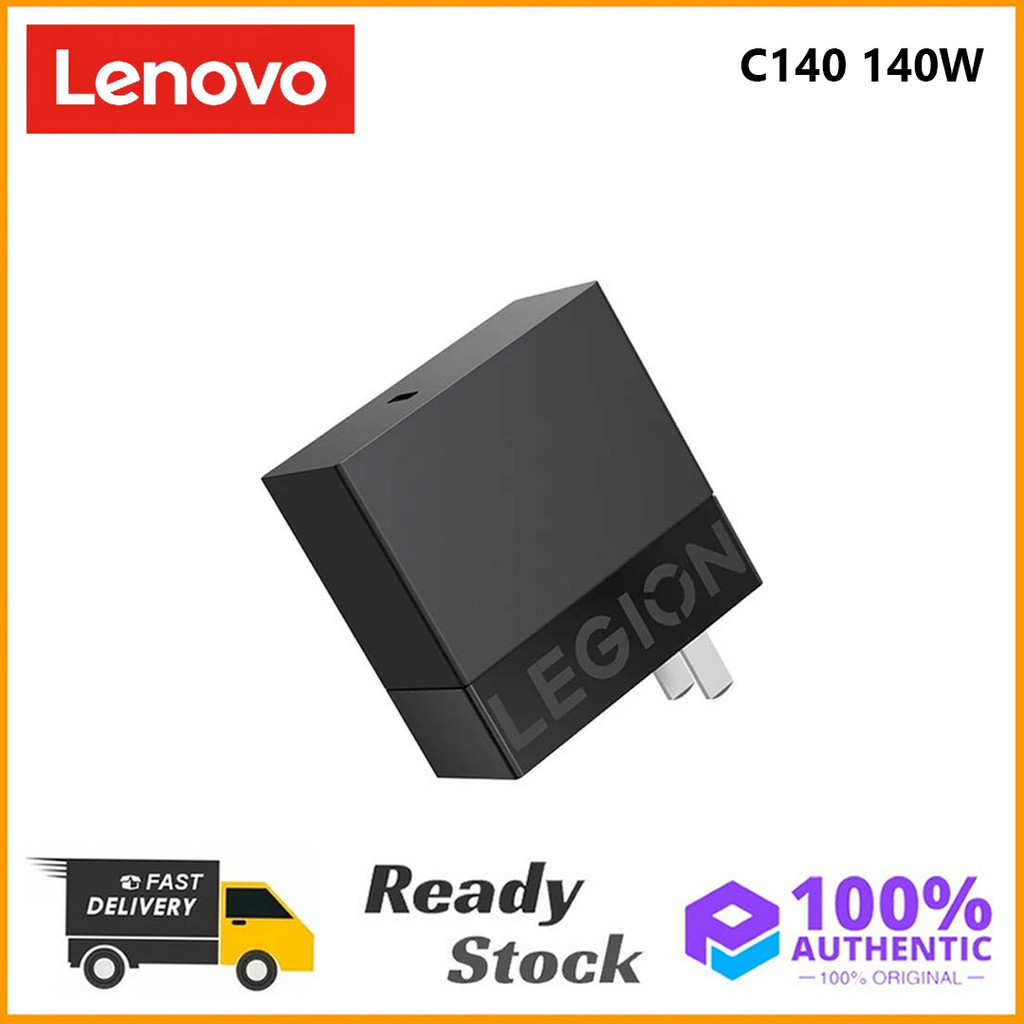 Lenovo Legion C140W GaN อะแดปเตอร์ 140W เอาต์พุตแบบพกพาขนาดเล็ก PD3.1 Type-CC ถึง C สําหรับ Legion โทรศัพท์แท็บเล็ตแล็ปท็อป