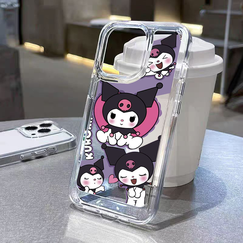 เคสโทรศัพท์ TPU เคสไอโฟน นิ่มกันกระแทก iPhone 11 12 13 14 15 Pro Max XR XS X 7/8P คุโลมิ