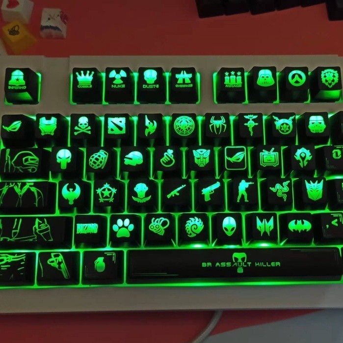 1 ชิ้น ABS Backlight Keycap CSGO ROG DOTA2 Keycap สําหรับคีย์บอร์ดแบบกลไกที่ไม่ซ้ํากัน Keycap