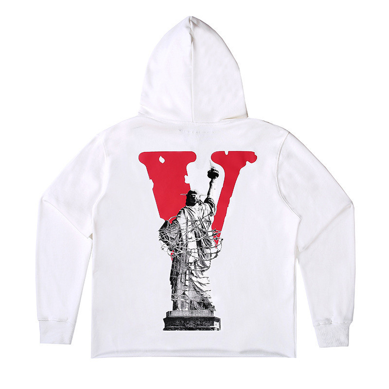 ลายดอกไม้เลเซอร์/Vlone/เสื้อฮู้ดพิมพ์ใหม่ผ้าฝ้าย 100 %/ผ่อนคลาย และผ่อนคลาย(M-3XL)