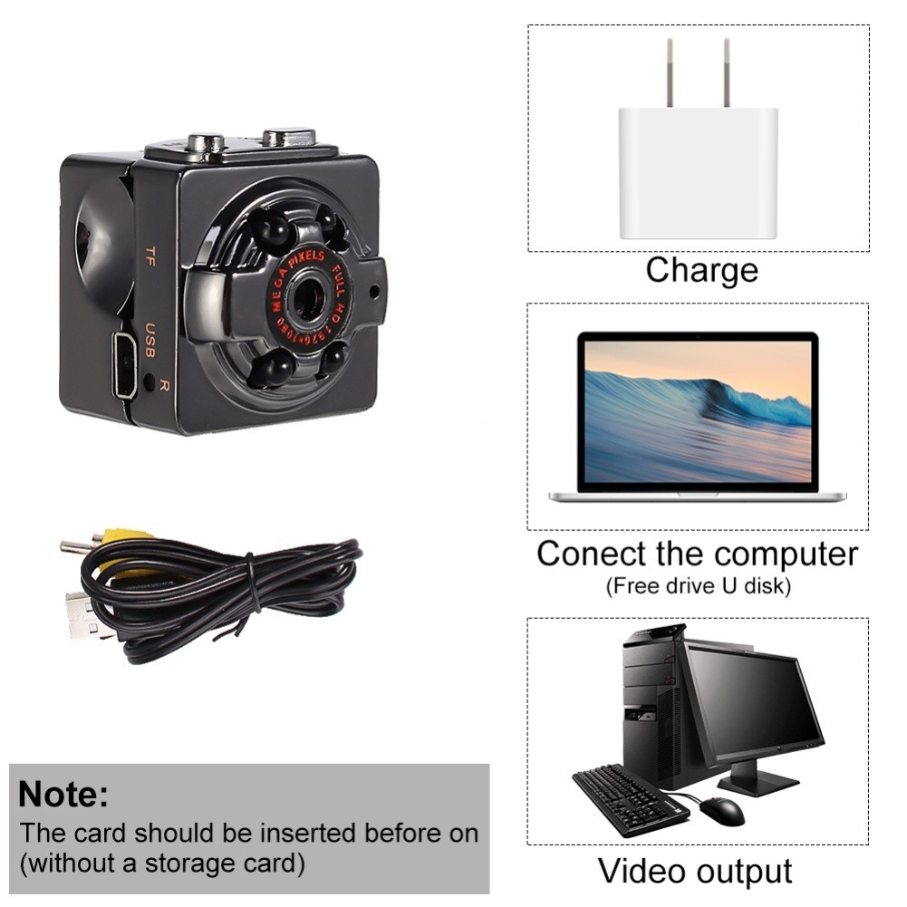 Sq8ขนาดเล็ก Secret Micro mini กล้อง1080P HD Smart Video CAM Night Vision motionect Wireless DVR DV Tiny minicamera microchamber