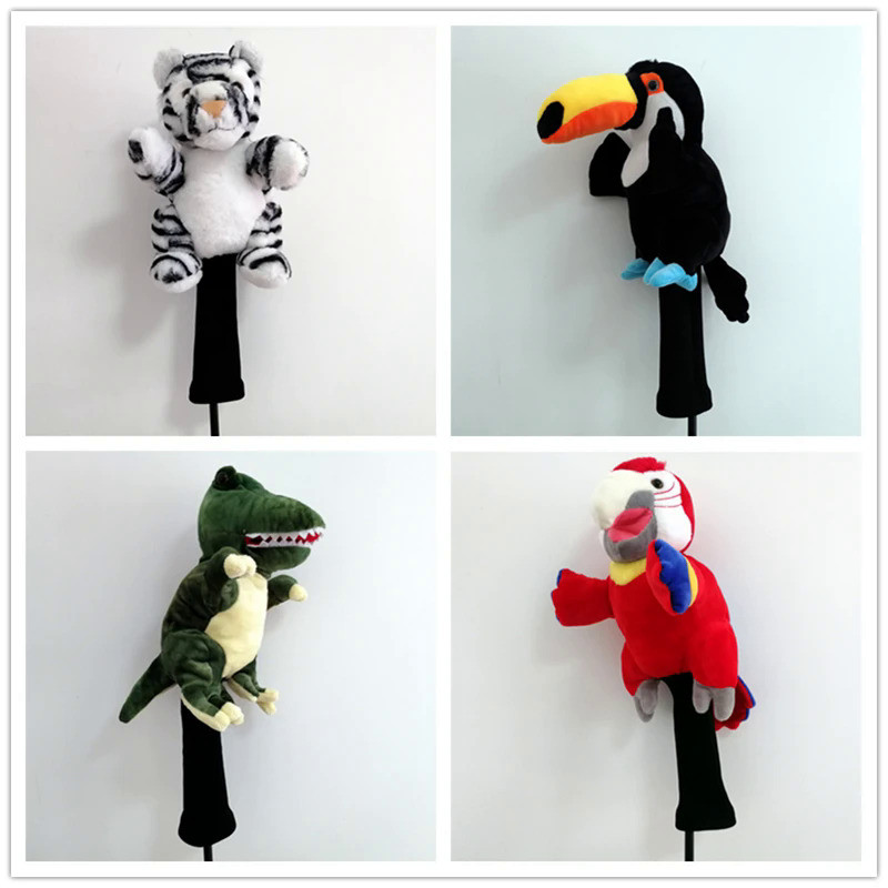 Cute Animal Golf Woods Headcover Sport Clubs Fairway Woods Golf Cover For Man Women Free Shipping