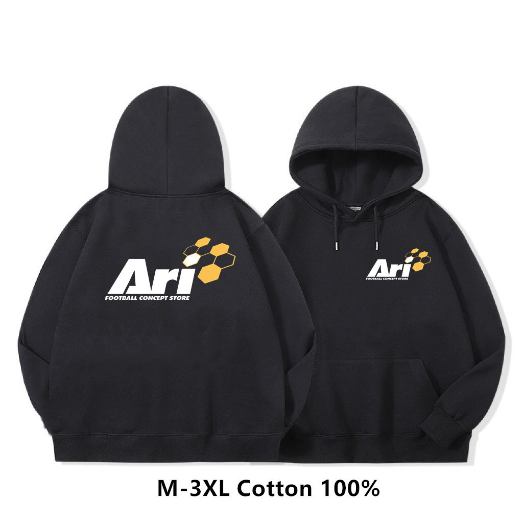 🤟✨ เสื้อฮู้ด Ari Football Jersey ฮู้ดแขนยาว Cotton Fashion ฮู้ด Graphic Ari Hoodie M-3XL