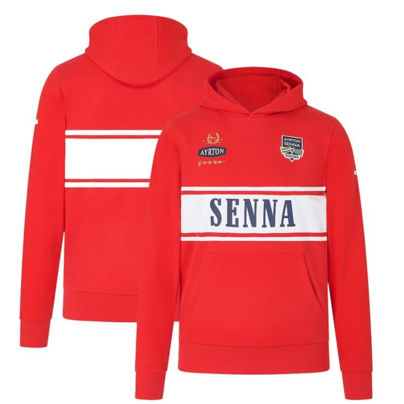2026 ใหม่ล่าสุด F1 Racing Hooded Sweat + Ayrton Senna Legacy Hoodie F1 Racing Team Jacket + ฤดูใบไม้