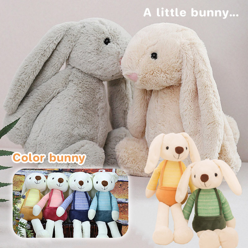 พร้อมส่ง ตุ๊กตากระต่ายหูยาว นุ่มสบาย น่ารักมาก หมอนตุ๊กตา ของเล่นตุ๊กตา