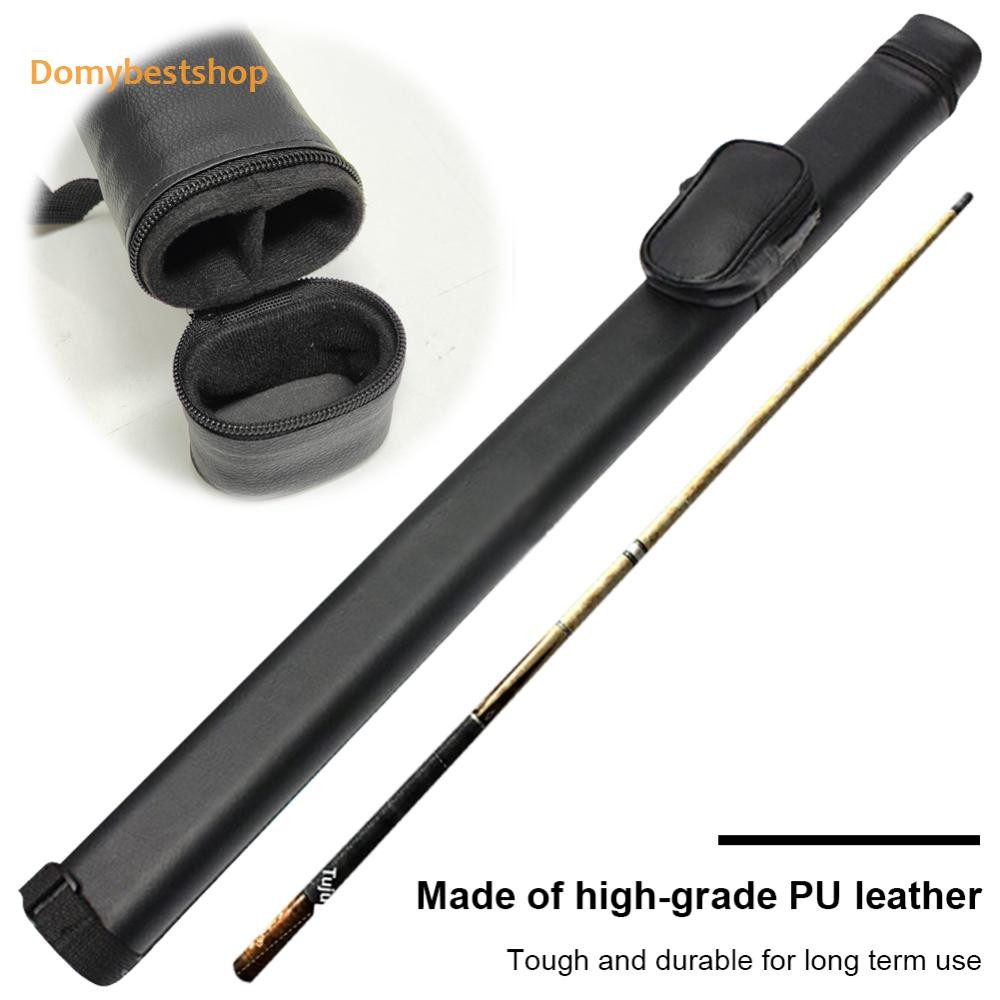 Cue Case Carry Bag Leather Portable Baseball Bat Bag Stick Cover Pool Cue Case Pouch Holder for 1/2 