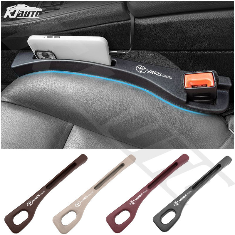 พื้นผิวนุ่ม 4 สีToyota Yaris Cross Seat Gap Filler กล่องเก็บของในรถยนต์
