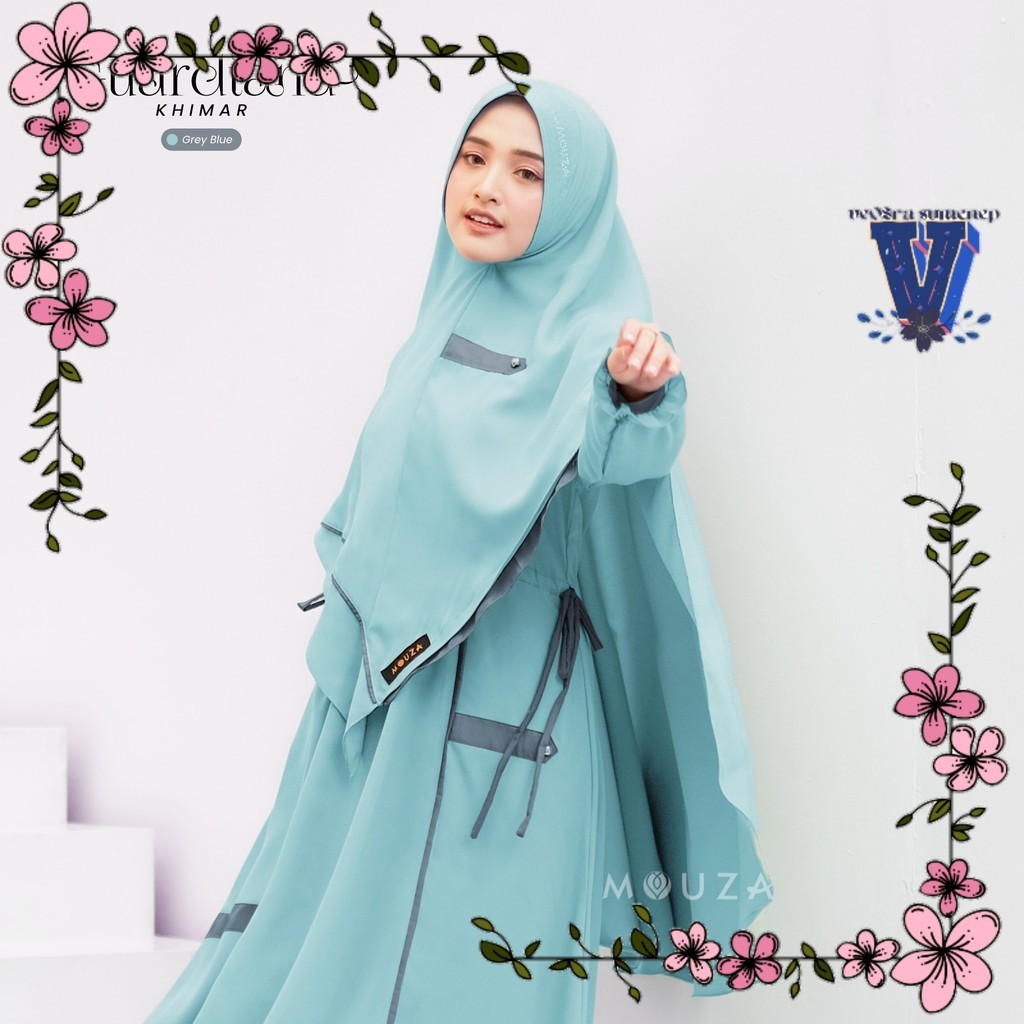 Vesra Khimar Premium Guardiana Mom Long Hijab Muslimah By Mouza