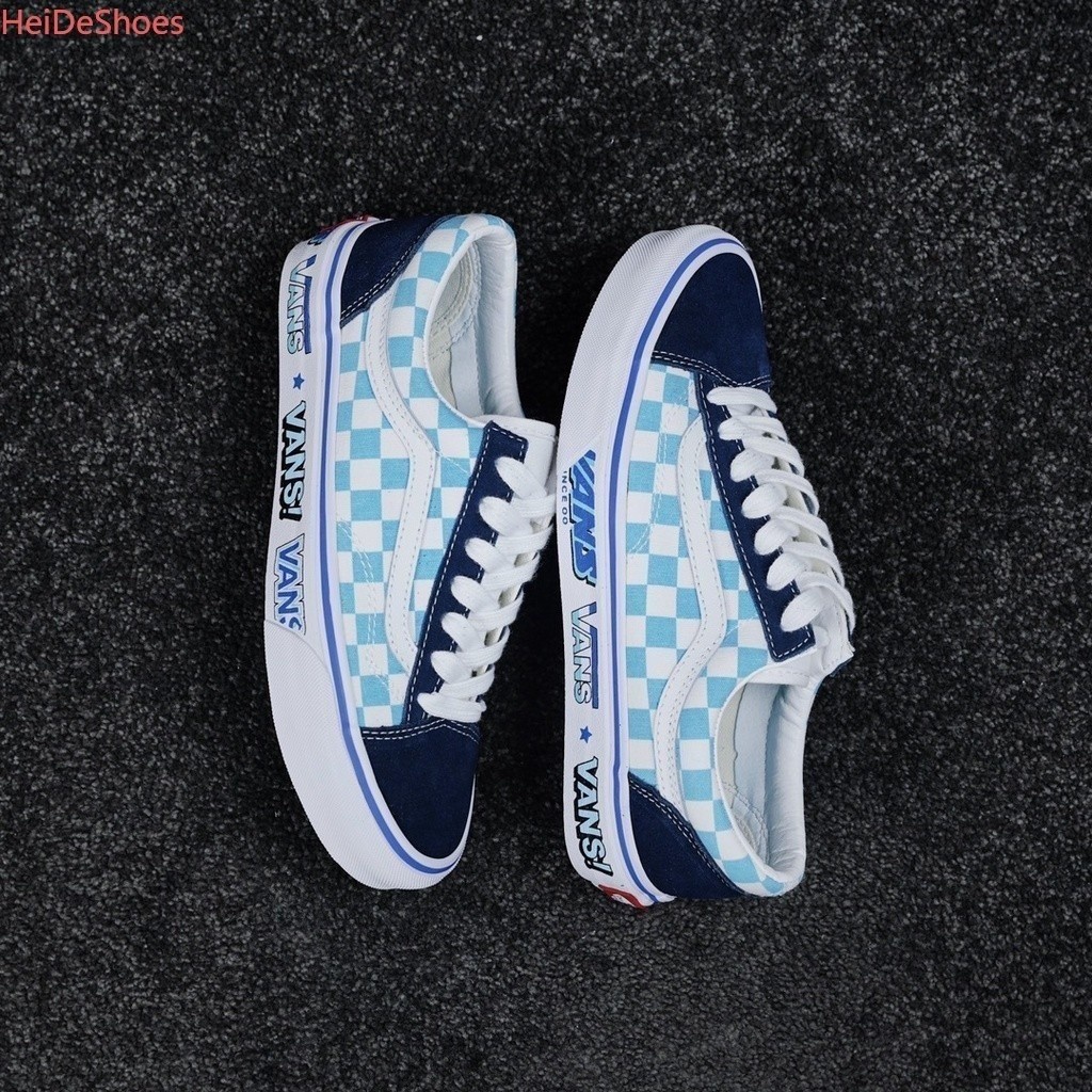 VANS Style 36 DECON Blue checkerboard ขาวดำ