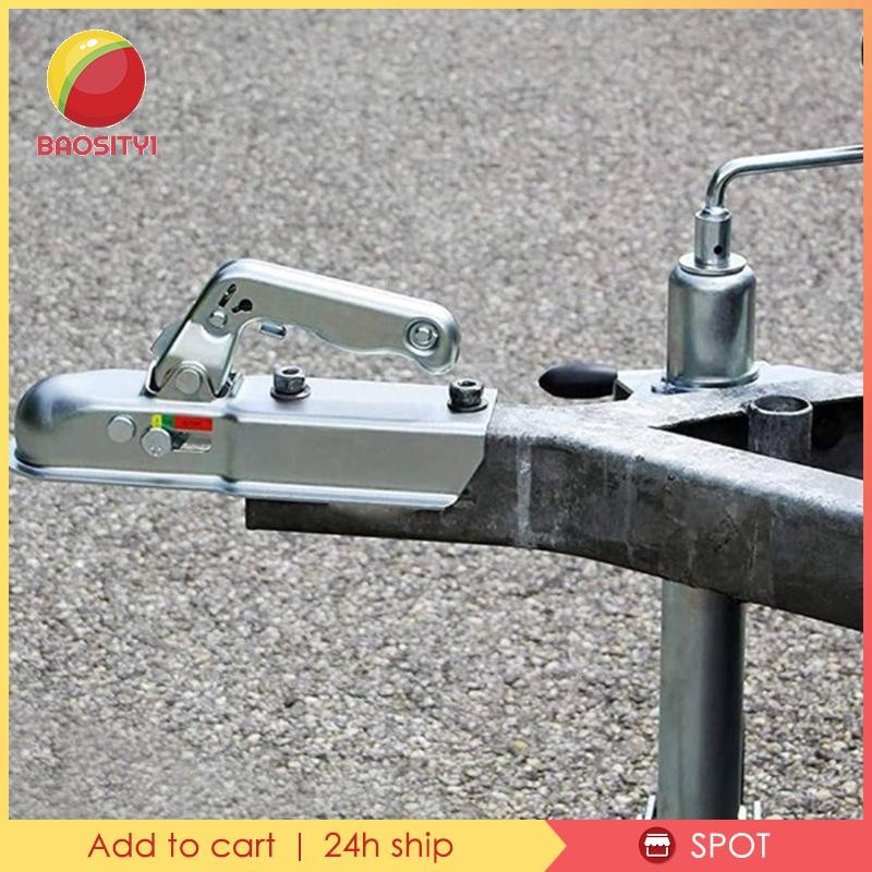 [Baosity1] Straight Trailer Coupler Trailer Hitch Ball Coupler ใช้งานง่าย ทนทาน ฮาร์ดแวร์อะไหล่รถพ่ว