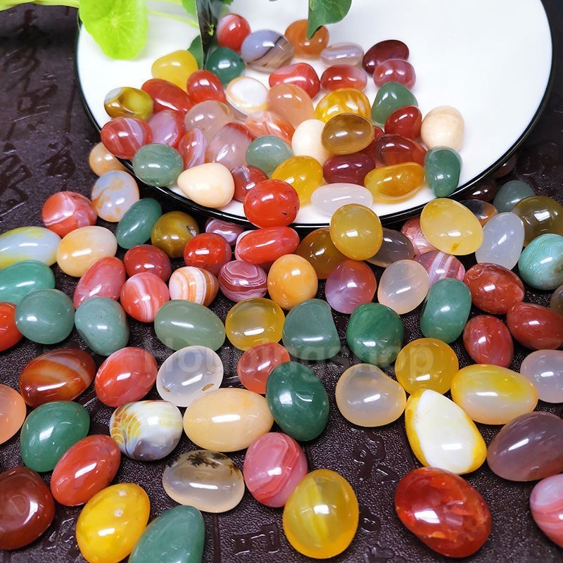 100g Aquarium อุปกรณ์เสริมที่มีสีสันหินไม่สม่ําเสมอตกแต่ง Pebbles คริสตัลควอตซ์หิน Rock ทรายสําหรับ Aquarium ปลาเต่าถังแจกัน Fillers Air พืช Succulent พืช Decor