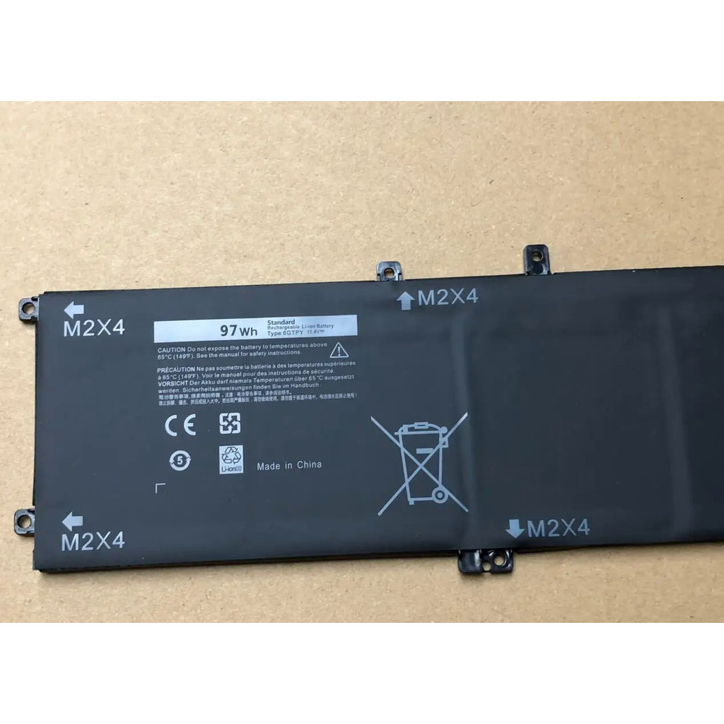 6GTPY แบตเตอรี่แล็ปท็อป For Batterij Voor Dell XPS 15 9570 9560 7590 Voor Dell Precision 5520 5530 S