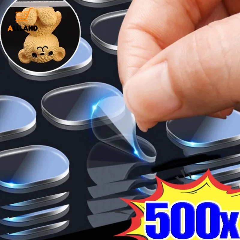 500ชิ้นเทปจุดกาวสองหน้าอเนกประสงค์-ไร้รอยต่อสติกเกอร์ที่แข็งแกร่งสําหรับกล่องตาบอด-ภูมิทัศน์ตุ๊กตาเท้าคงที่แพทช์ไร้รอยต่อ