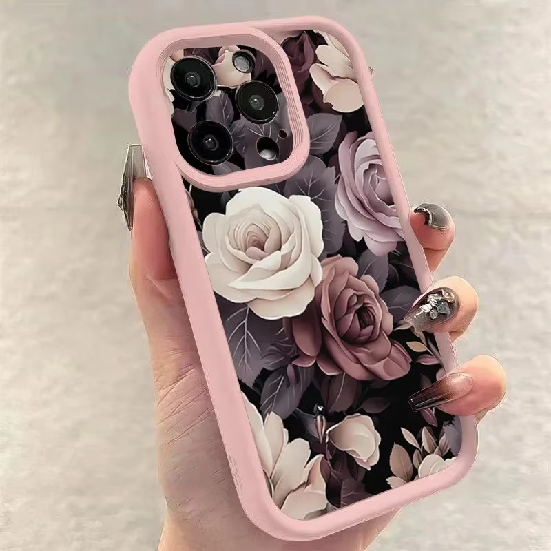 สําหรับvivo Y100 Y16 Y03 V30 Y20i Y17 Y16 Y20 Y91 Y11 Y21S Y12S Y17S Y15 Y21 V27 Y15S Y27 Y35 Y36 Y15A Y12 Y30S Y95 Y30S Y12S Y95S Y30S Y30S Y33 ฝาครอบดอกไม้นุ่มY12S Y30S Y95S Y30S Y95S Y30S Y30S Y12