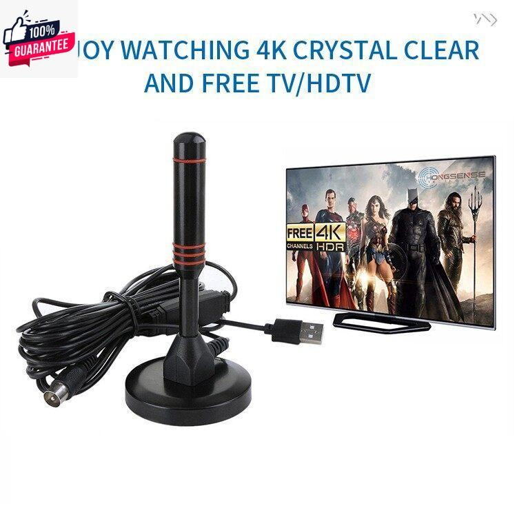 เสาอากาศทีวีดิจิตอล 1080P HD เสาอากาศทีวี HDTV 25DB เสาอากาศดิจิตอลในร่ม Booster สำหรัเสาอากาศ DVB-T