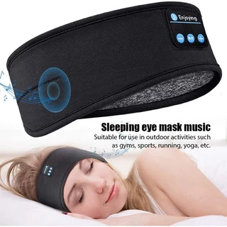 หูฟังบลูทูธ Fone ที่คาดศีรษะสำหรับนอนแบบสปอร์ต หูฟังไร้สายแบบยืดหยุ่น หน้ากากปิดตาสำหรับฟังเพลง