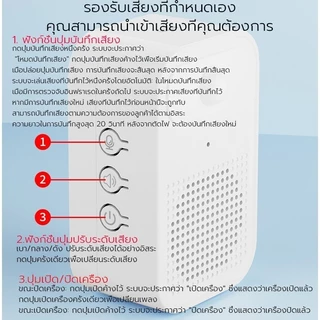 กริ่งประตูที่บันทึกได้ เซ็นเซอร์ตรวจจับการเคลื่อนไหว ออดไร้สาย สามารถบันทึกเสียงได้ กันขโมย 0-6ม